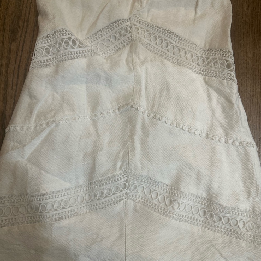 NWT Lush White Mini Dress-Size Medium - Picture 7 of 7
